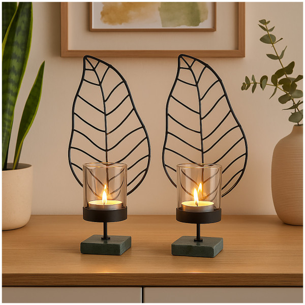 Goebel Musa Tropicana L Teelichthalter 2er Set