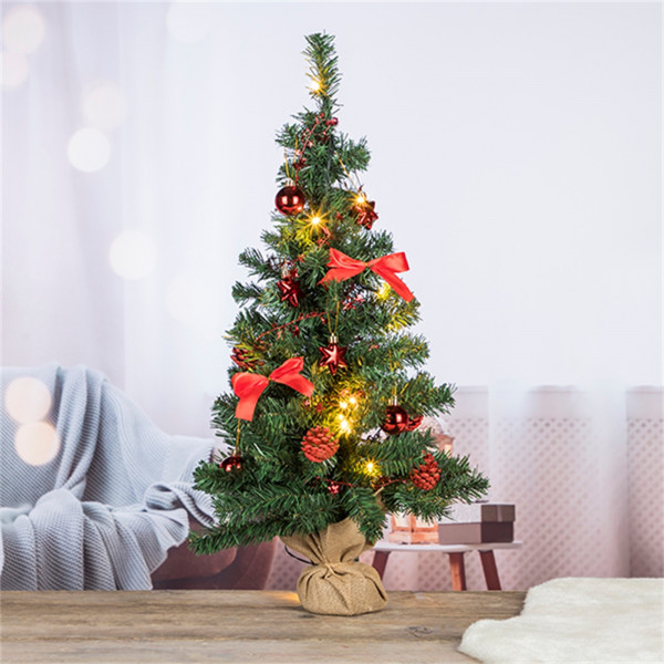 HTI-Living 75 cm Rot Deko-Weihnachtsbaum LED