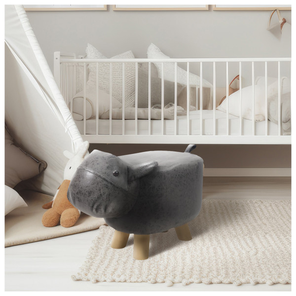 HTI-Living Tiermotiv Nilpferd Hocker für Kinder