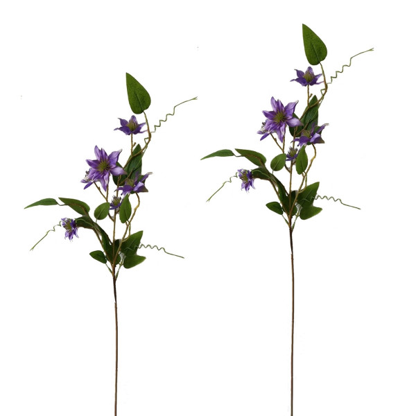 NTK-Collection 89 cm Clematis Lila 2er Set