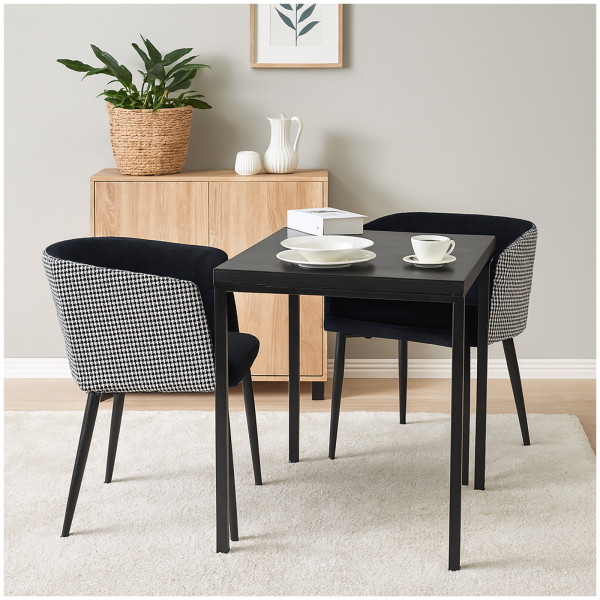 HTI-Living Komfort trifft Charakter Design-Stuhl im Retro-Chic 2er Set