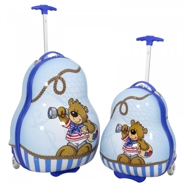 HTI-Living Teddy Junge Kinder-Kofferset 2 tlg. Trolley-Set