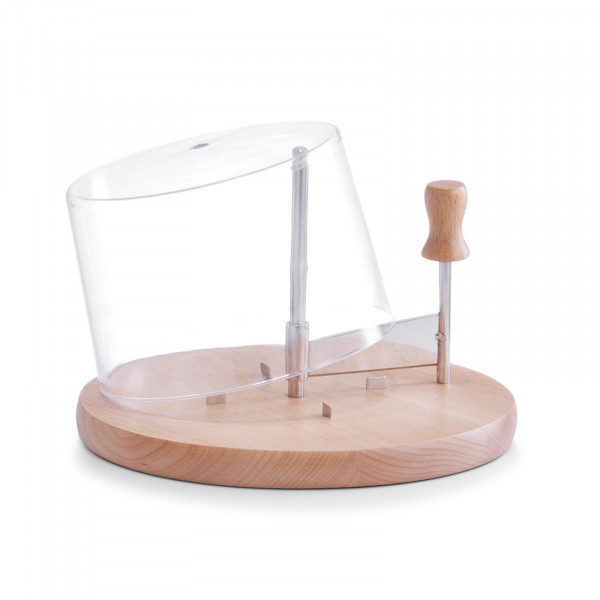 ZELLER Present Buche, Edelstahl Käseschneide-Set mit Haube