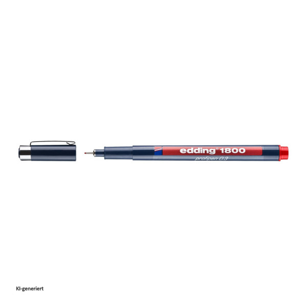 e-1800 profipen Präzisionsfeinschreiber 0.3 rot