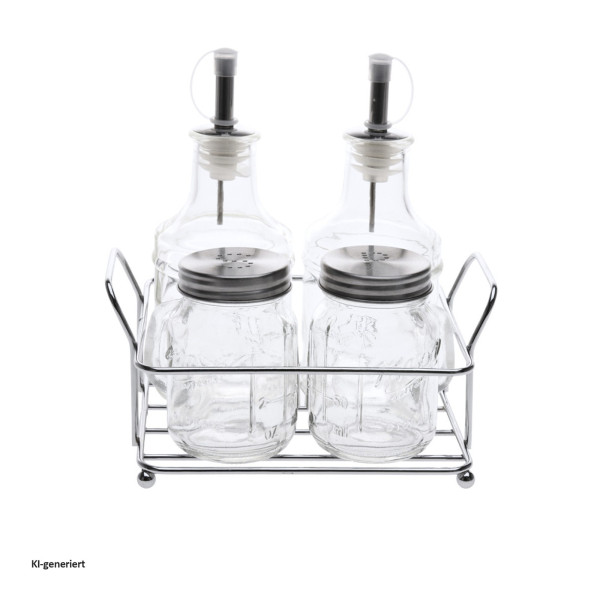 MENAGE SET 5 TEILIG 17X13X 8 CM 795 GRAMM