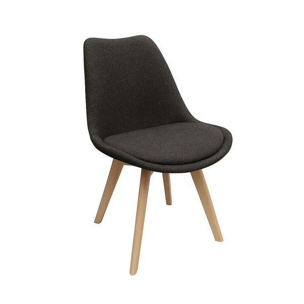 Stuhl Atlanta Webstoff Grau