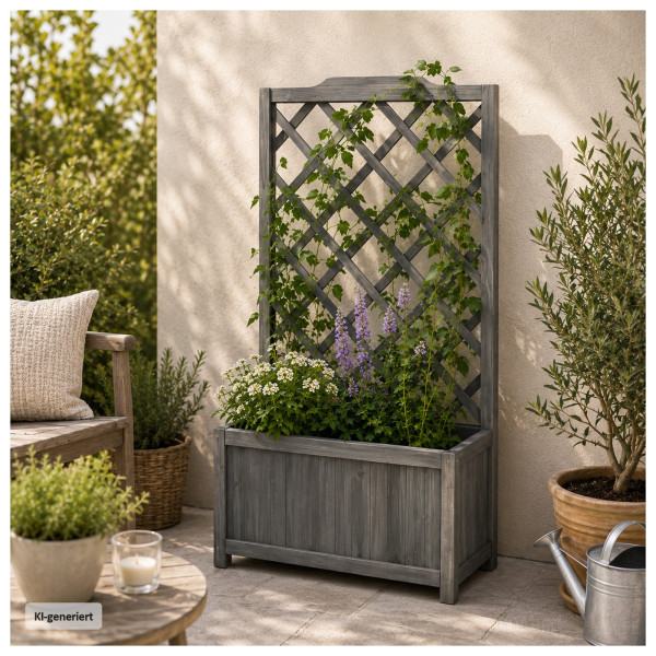 Blumenkasten Heidi 3 XL Grau