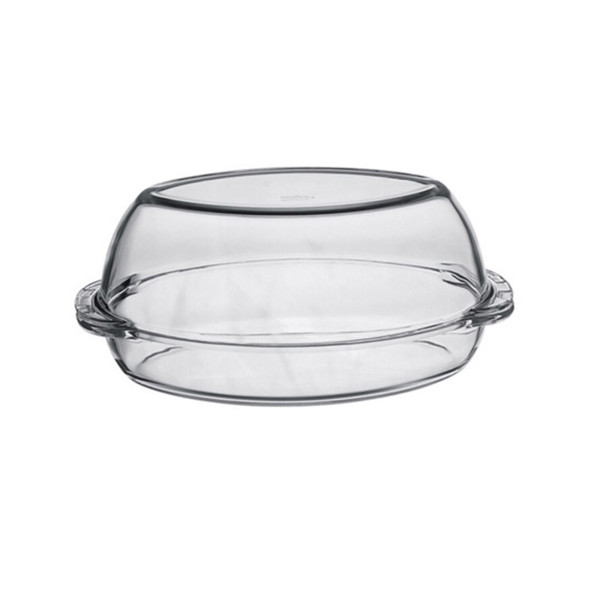 neuetischkultur Glas oval Auflaufform mit Deckel