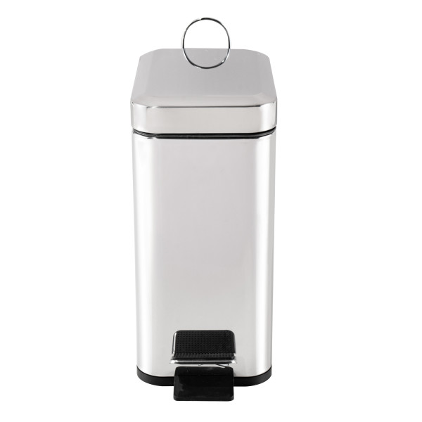 Pedalmülleimer Modern 5L Silber