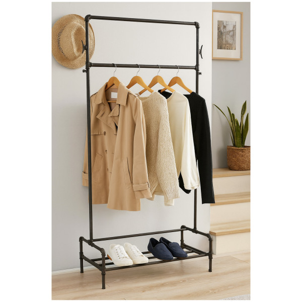 HTI-Line Industrial Design für Flur und Loft Garderobe Steampunk aus Metall