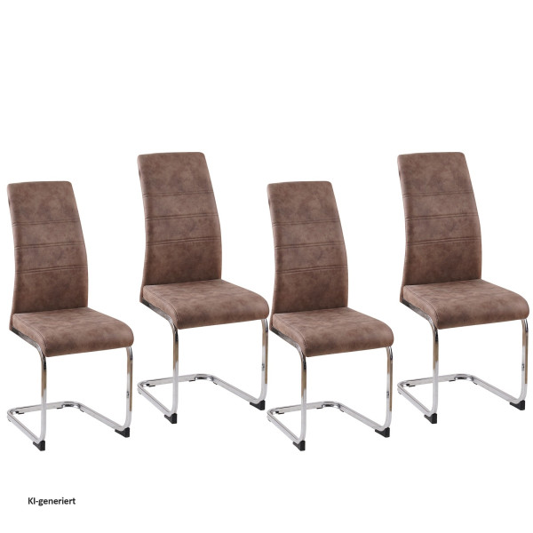 Schwingstuhl SallyC Braun 4er