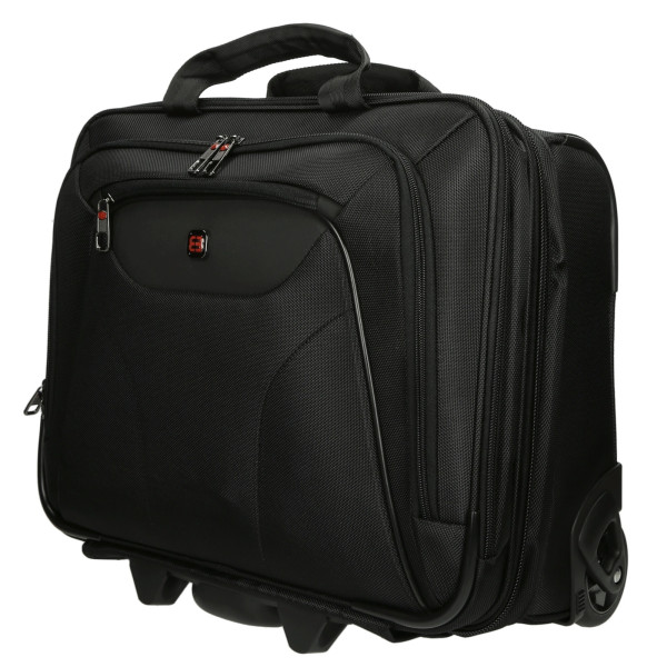 Enrico Benetti Businesstasche Schwarz Laptop-Trolley 33