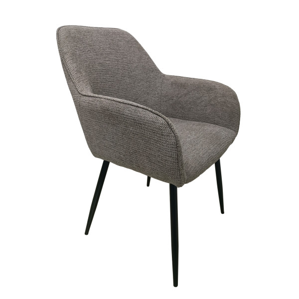 HTI-Living Albany Waffelstruktur Hellbraun Armlehnenstuhl