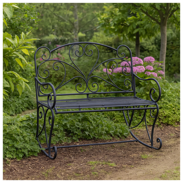 HTI-Living aus Metall Nostalgische Garten-Schaukelbank