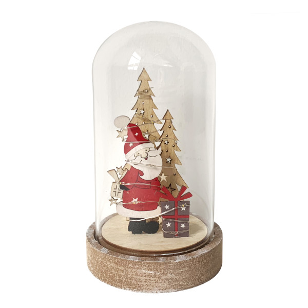 Weihnachtsdeko Weihnachtsmann mit Geschenk
