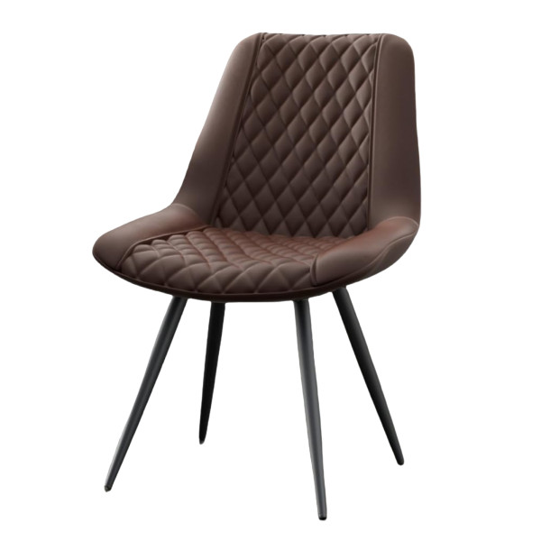 HTI-Living Astrid Kunstleder Braun Stuhl