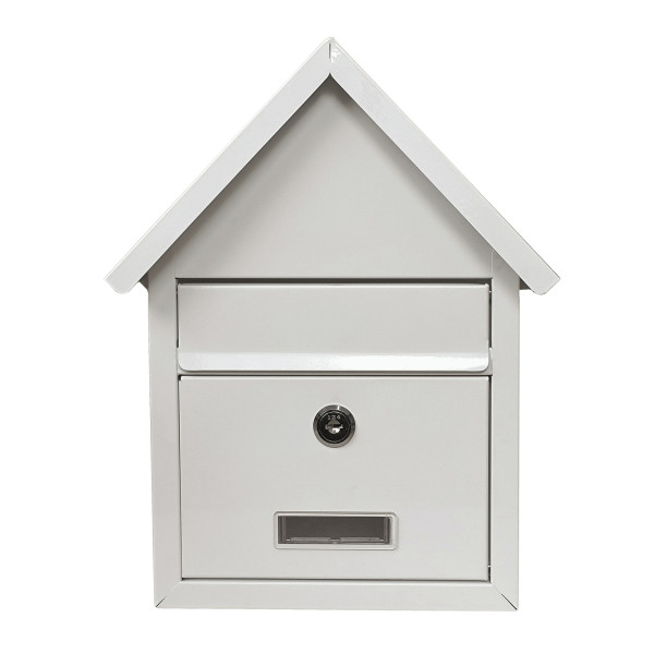 HTI-Living mit Spitzdach Briefkasten Amin Weiß