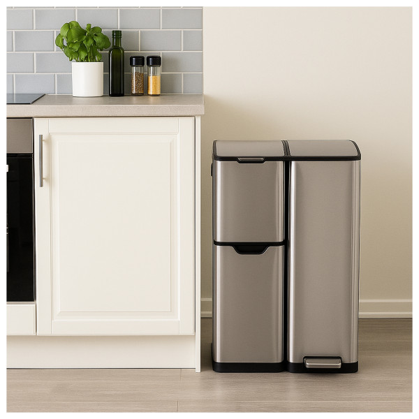 HTI-Living Mülltrennsystem mit 3 Behältern Abfalleimer