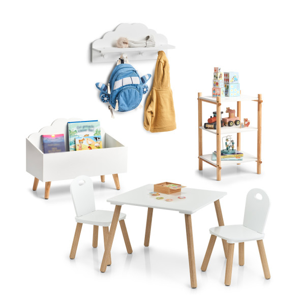 HTI-Living 4er-Set Kindermöbel Weiß