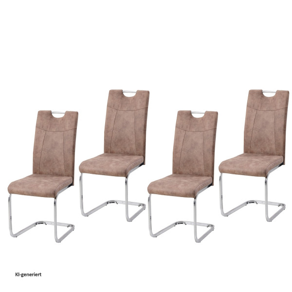 Schwingstuhl KellyC Braun 4er