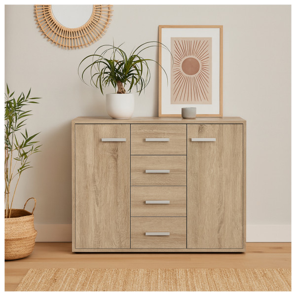 HTI-Living mit 4 Schubladen Sonoma Sideboard Nina
