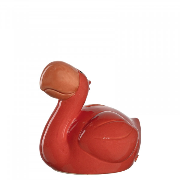 Leonardo BAMBINI Spardose 12 cm rot Flamingo