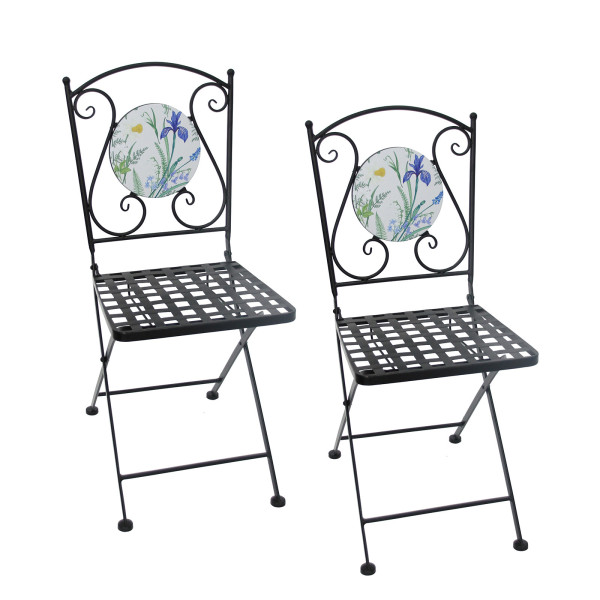 HTI-Living Celia Lilie Gartenstühle 2 Stück