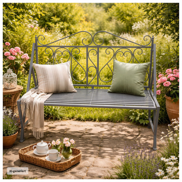 Gartenbank Solea Grau